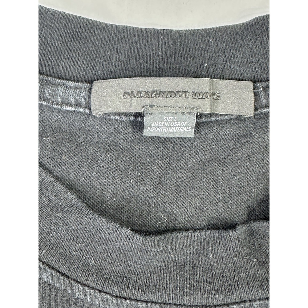 Alexander Wang "Protect Your Wang" Black Graphic T-Shirt Size L Made in USA - Picture 2 of 4